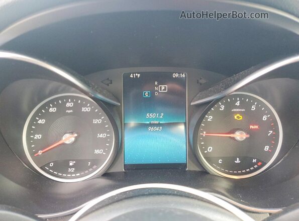55SWF8EB6KU312781 2019 MERCEDES-BENZ C Black Widok zestawu wskaźników