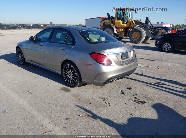 55SWF8EB6KU315406 2019 MERCEDES-BENZ C-CLASS Gray Rear left