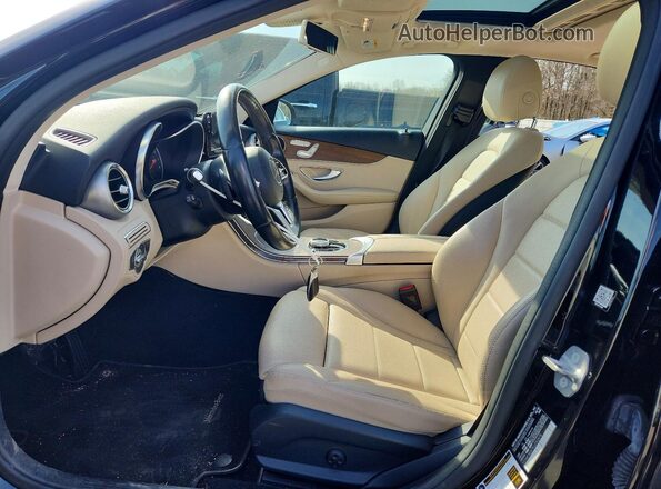 55SWF8EB7KU292475 2019 MERCEDES-BENZ C Black Front interior view