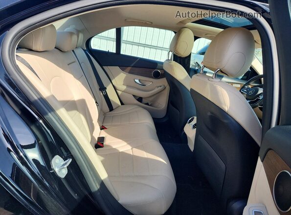 55SWF8EB7KU292475 2019 MERCEDES-BENZ C Black Rear seats view