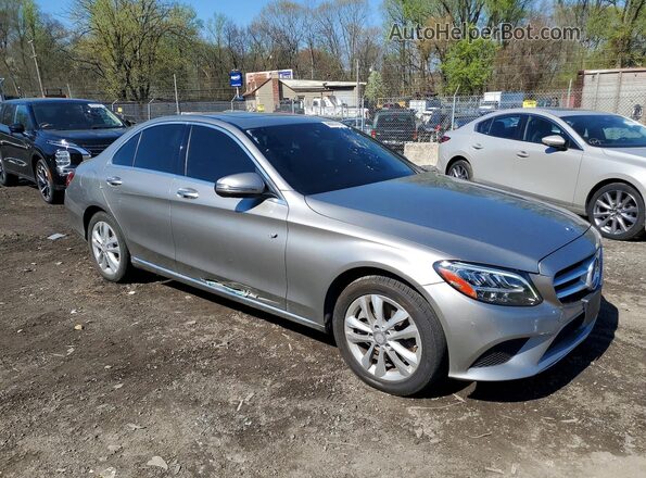 55SWF8EB8KU299922 2019 MERCEDES-BENZ C Gray Przód prawy