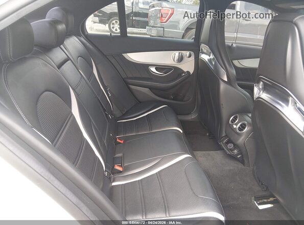 55SWF8HB2JU255585 2018 MERCEDES-BENZ AMG C 63 White VIN sticker view
