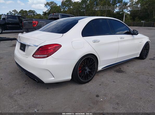 55SWF8HB2JU255585 2018 MERCEDES-BENZ AMG C 63 White Rear right
