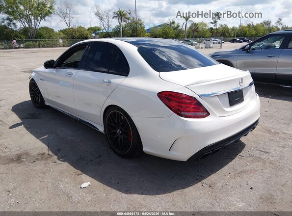 55SWF8HB2JU255585 2018 MERCEDES-BENZ AMG C 63 White Rear left