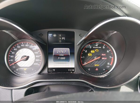 55SWF8HB2JU255585 2018 MERCEDES-BENZ AMG C 63 White Rear seats view