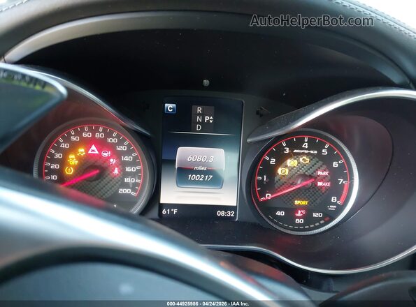 55SWF8HB6HU199550 2017 MERCEDES-BENZ AMG C 63 Gray Widok tylnych siedzeń