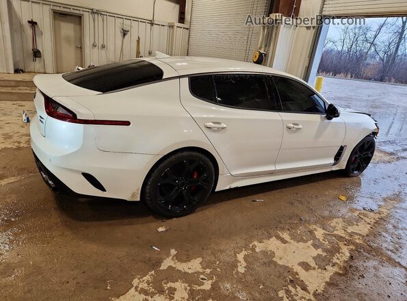 KNAE35LC5K6060207 2019 KIA STINGER White Przód prawy