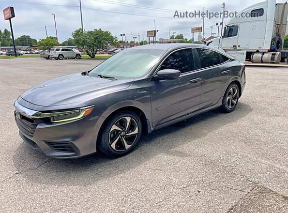 19XZE4F50ME004257 2021 HONDA INSIGHT Gray Trasero derecho