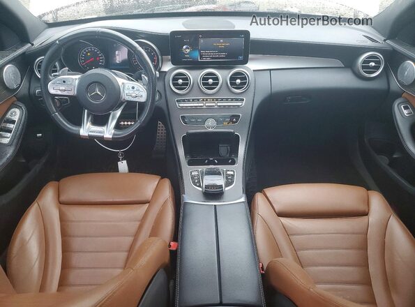 55SWF6EB8KU300135 2019 MERCEDES-BENZ AMG White ხელსაწყოთა პანელის ხედი