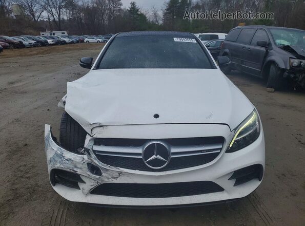 55SWF6EB8KU300135 2019 MERCEDES-BENZ AMG White უკანა ხედი