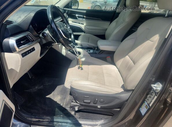 5XYP5DHC0LG033312 2020 KIA TELLURIDE Gray Առջևի վահանակի տեսք