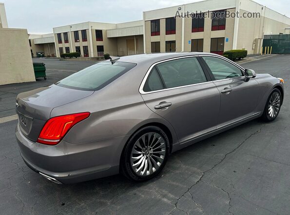 KMHG54JH8JU044264 2018 GENESIS G90 Gray წინა ხედი
