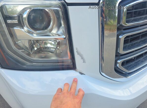 1GKS1GKC5LR286809 2020 GMC YUKON White VIN კოდის სტიკერის ხედი