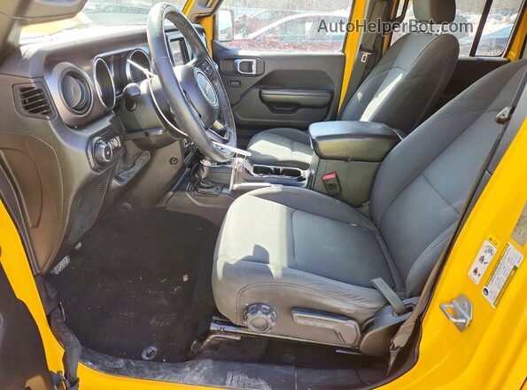 1C4HJXDN4JW318975 2018 JEEP WRANGLER Yellow Widok deski rozdzielczej