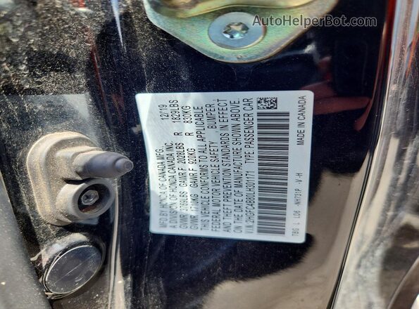 2HGFC4B80LH301171 2020 HONDA CIVIC Черный 