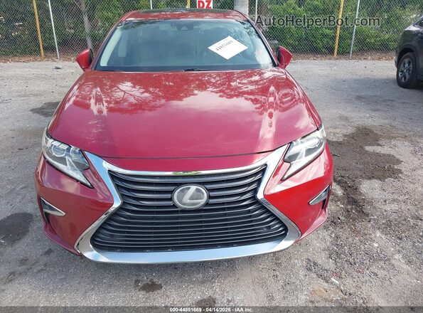 58ABK1GG6HU076312 2017 LEXUS ES 350 Красный Вид задней части салона