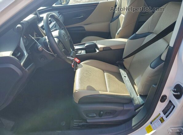 58ADZ1B10LU062986 2020 LEXUS ES White Widok wnętrza z przodu