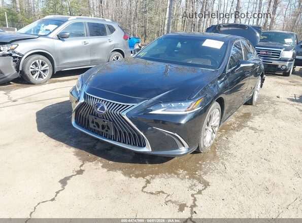 58AF21B10LU008259 2020 LEXUS ES 300H Black Առջևի ձախ երեք քառորդ տեսարան