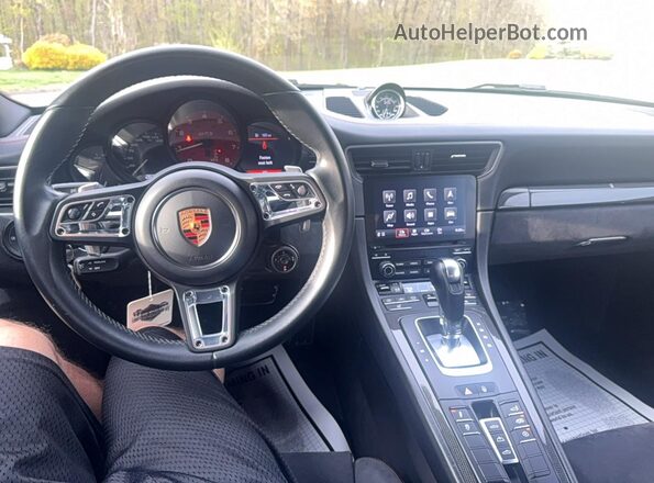 WP0CB2A91HS156001 2017 PORSCHE 911 White უკანა სავარძლების ხედი