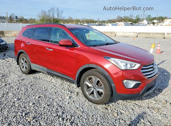 KM8SMDHF6GU143191 2016 HYUNDAI SANTA FE Red Widok z przodu