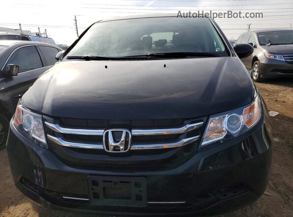 5FNRL5H37HB013285 2017 HONDA ODYSSEY Black წინა ხედი