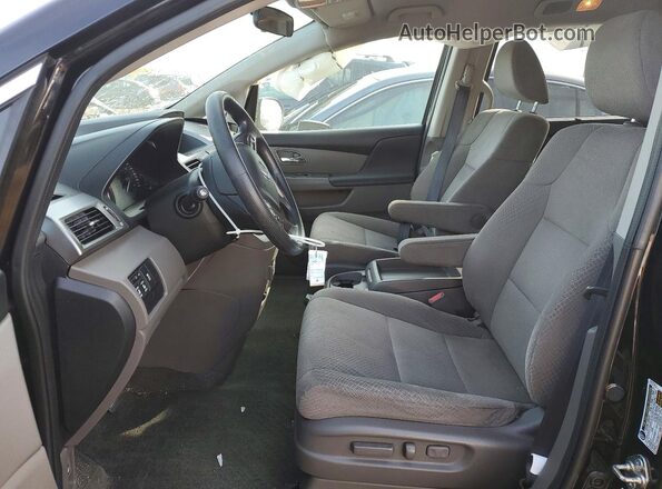 5FNRL5H37HB013285 2017 HONDA ODYSSEY Black წინა სალონის ხედი