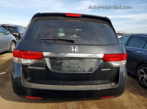 5FNRL5H37HB013285 2017 HONDA ODYSSEY Black უკანა ხედი