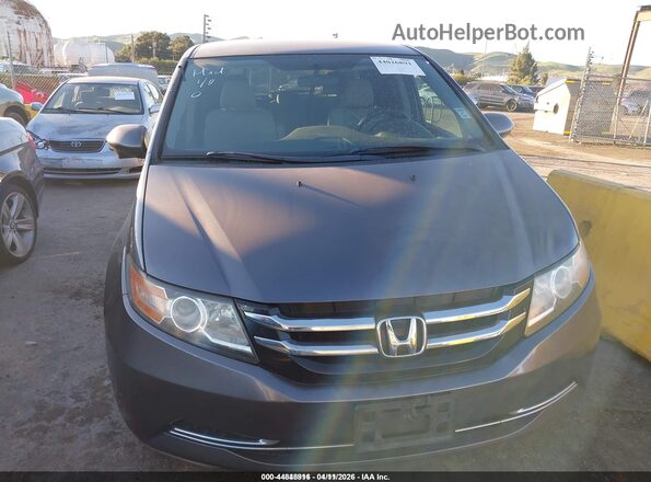 5FNRL5H49GB086357 2016 HONDA ODYSSEY Gray Vista del cuadro de instrumentos