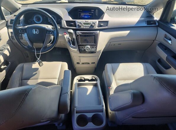 5FNRL5H60HB001523 2017 HONDA ODYSSEY Серебряный Вид панели приборов