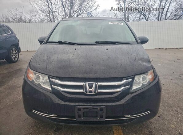 5FNRL5H68HB019302 2017 HONDA ODYSSEY Black Вид спереду
