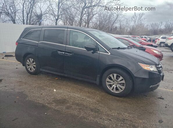 5FNRL5H68HB019302 2017 HONDA ODYSSEY Black Передня права чверть