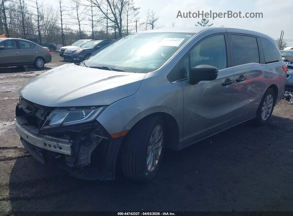 5FNRL6H25KB124504 2019 HONDA ODYSSEY Silver Առջևի ձախ երեք քառորդ տեսարան