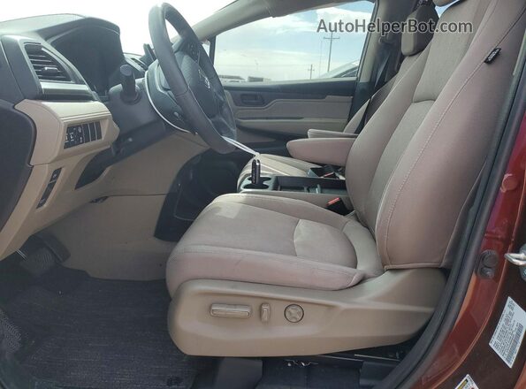 5FNRL6H50MB003084 2021 HONDA ODYSSEY Burgundy Вид салону спереду
