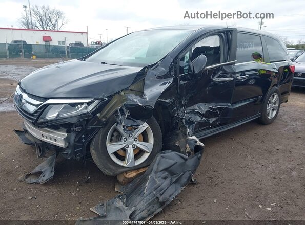 5FNRL6H51KB051772 2019 HONDA ODYSSEY Black Передня ліва чверть