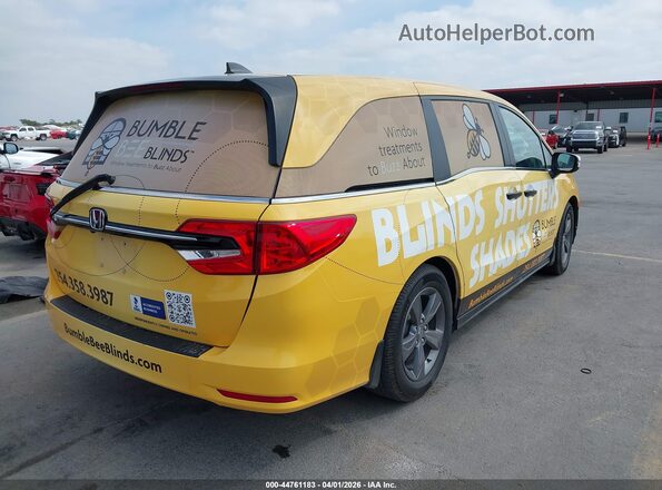 5FNRL6H55MB038123 2021 HONDA ODYSSEY Yellow Задня права чверть