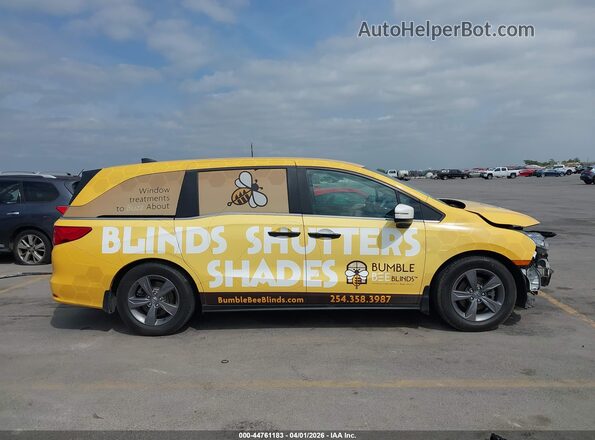 5FNRL6H55MB038123 2021 HONDA ODYSSEY Yellow Панорамний вид салону 360°