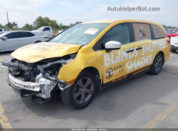 5FNRL6H55MB038123 2021 HONDA ODYSSEY Yellow Передня ліва чверть