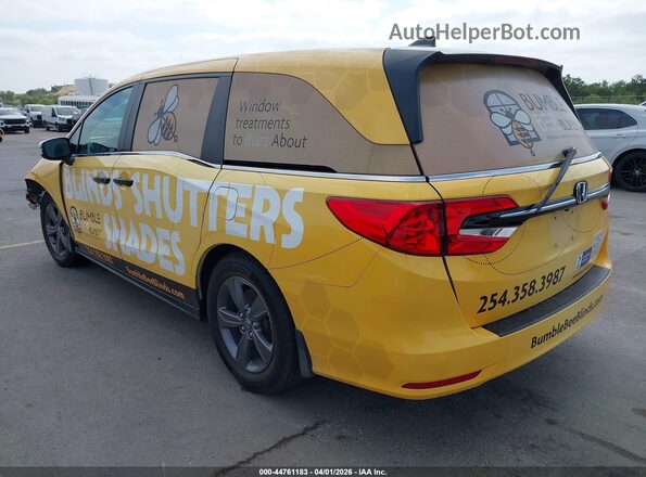 5FNRL6H55MB038123 2021 HONDA ODYSSEY Yellow Задня ліва чверть