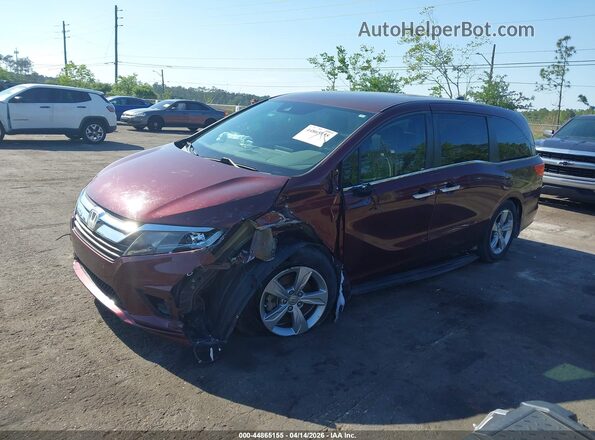 5FNRL6H57JB052388 2018 HONDA ODYSSEY Red Przód lewy
