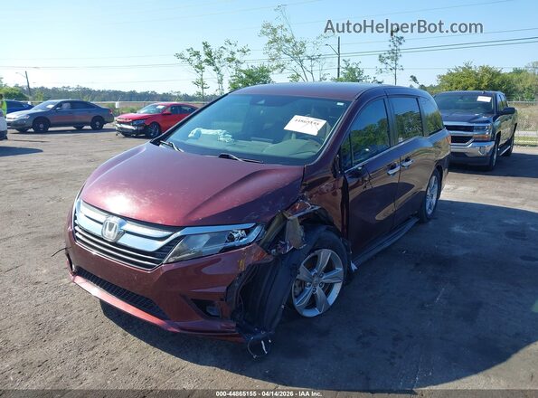 5FNRL6H57JB052388 2018 HONDA ODYSSEY Red Widok z przodu