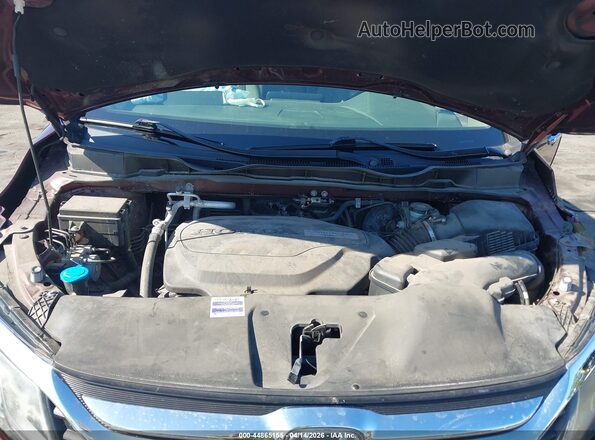 5FNRL6H57JB052388 2018 HONDA ODYSSEY Red Widok z tyłu