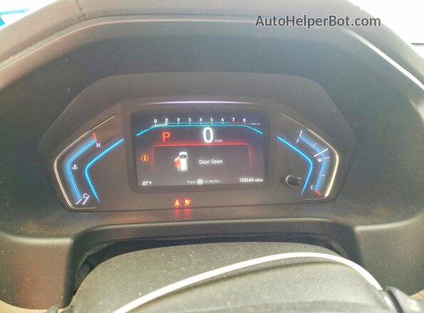 5FNRL6H58KB039277 2019 HONDA ODYSSEY White Vista del cuadro de instrumentos