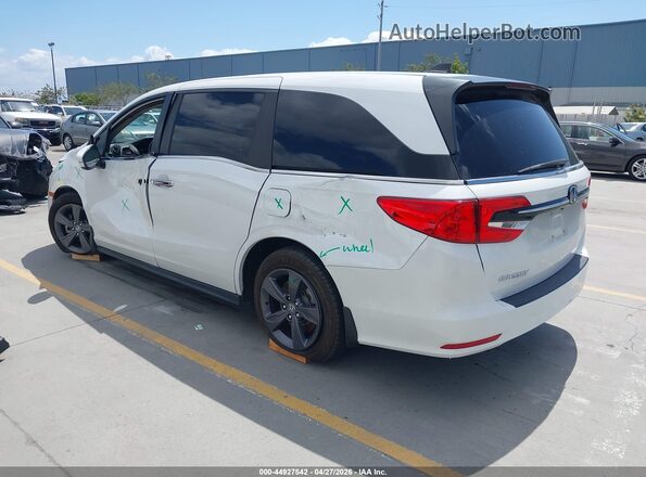 5FNRL6H59MB044152 2021 HONDA ODYSSEY White Trasero izquierdo