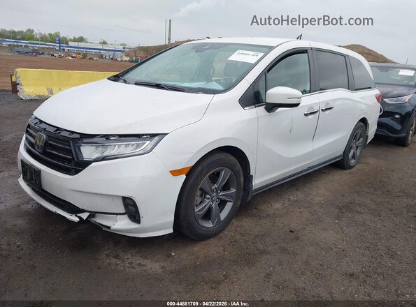 5FNRL6H5XPB058095 2023 HONDA ODYSSEY White Առջևի ձախ երեք քառորդ տեսարան