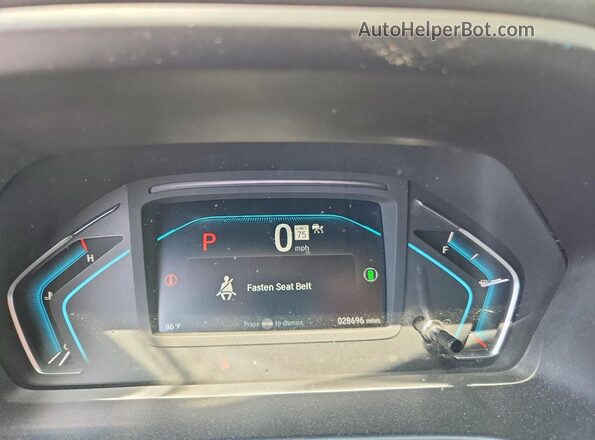 5FNRL6H65PB035915 2023 HONDA ODYSSEY White ხელსაწყოთა პანელის ხედი