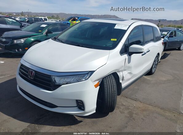 5FNRL6H6XPB073205 2023 HONDA ODYSSEY White Առջևի ձախ երեք քառորդ տեսարան