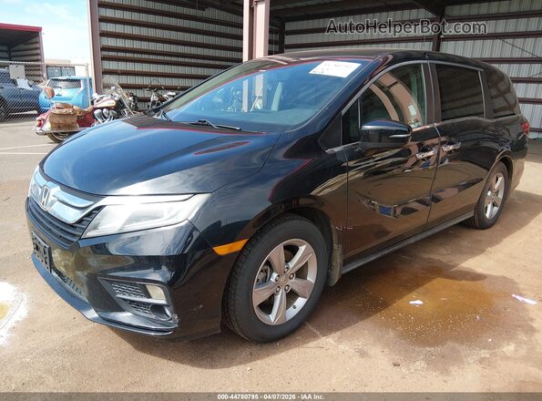 5FNRL6H70JB054856 2018 HONDA ODYSSEY Черный Передняя левая четверть