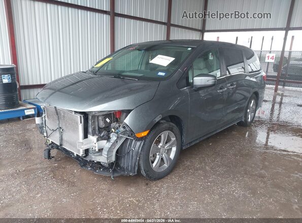 5FNRL6H71JB074243 2018 HONDA ODYSSEY Gray Przód lewy