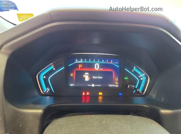 5FNRL6H72KB097435 2019 HONDA ODYSSEY White Instrument cluster view
