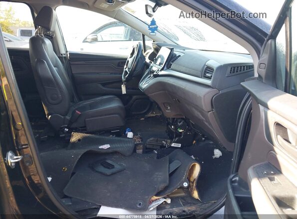 5FNRL6H72LB067840 2020 HONDA ODYSSEY Черный Вид салона спереди